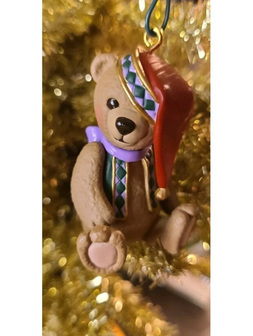 Waiting for a Hug Hallmark Ornament 1999 Teddy Bear Christmas Vintage Gift